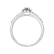 Prsten s diamanty a tanzanitem Princess4