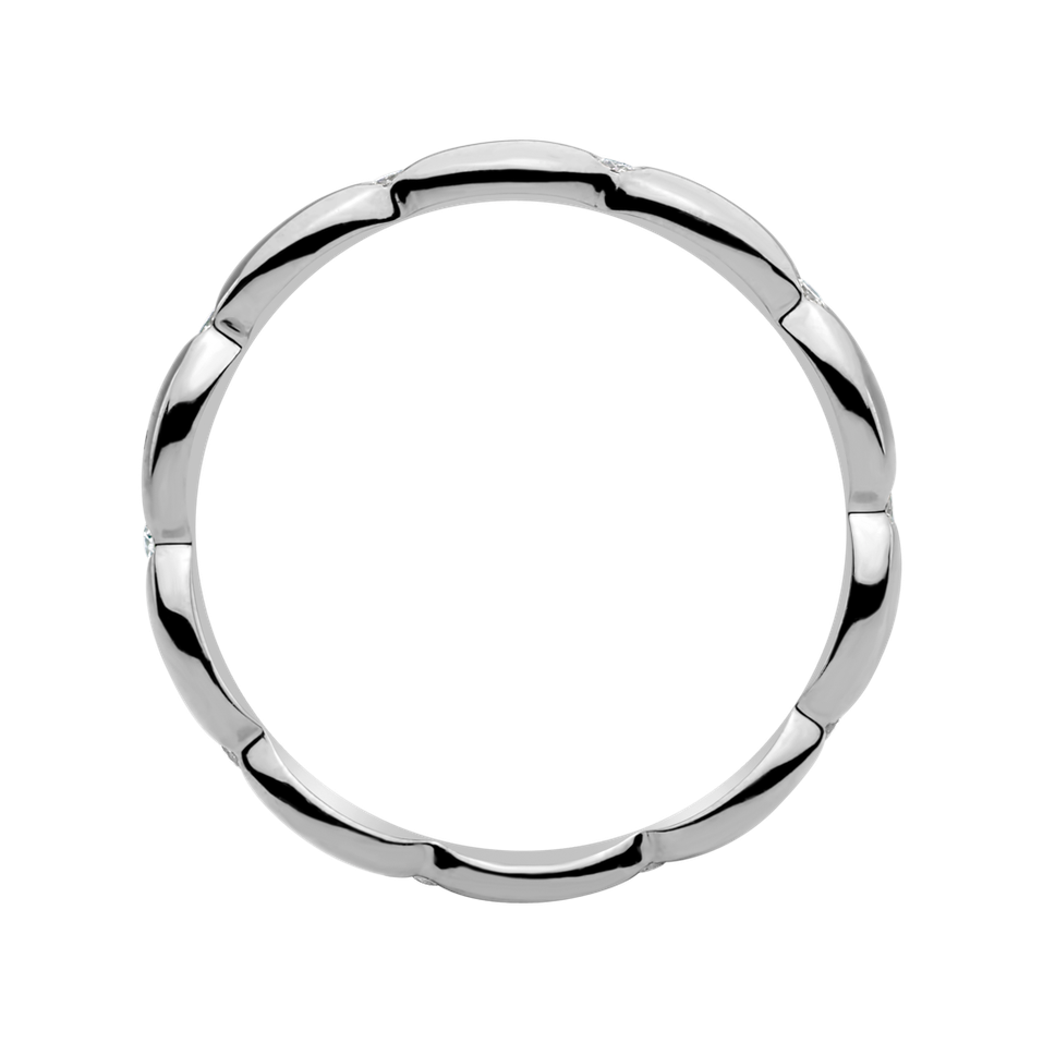 Prsten s diamanty Princess Crown