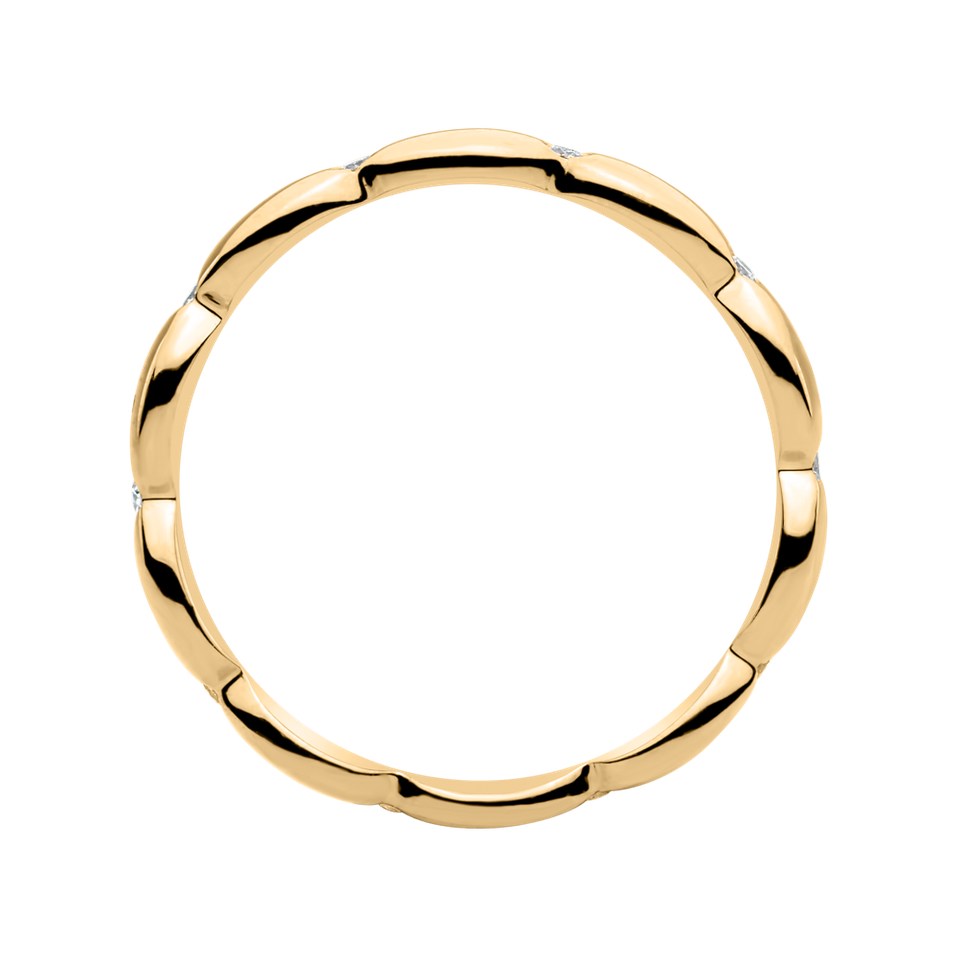 Prsten s diamanty Princess Crown