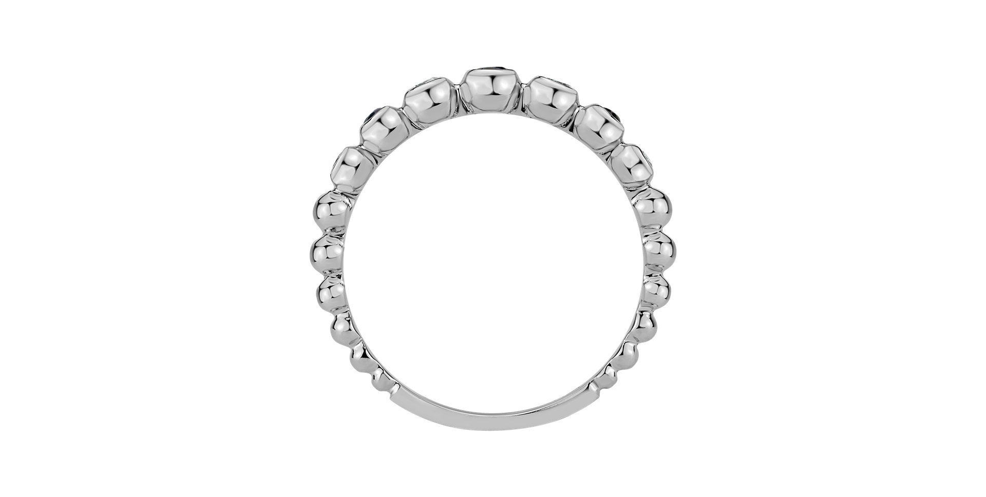 Prsten s diamanty a safíry Shiny Dots