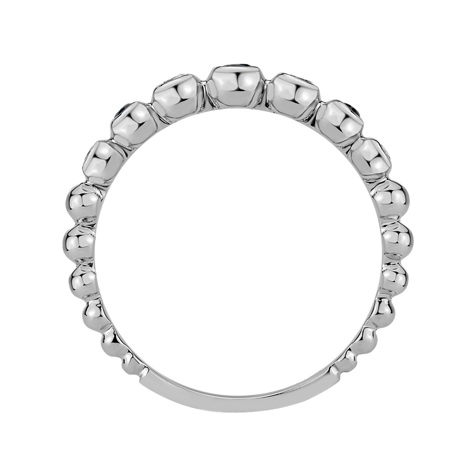 Prsten s diamanty a safíry Shiny Dots