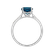 Prsten s diamanty a topazem london Bonbon4