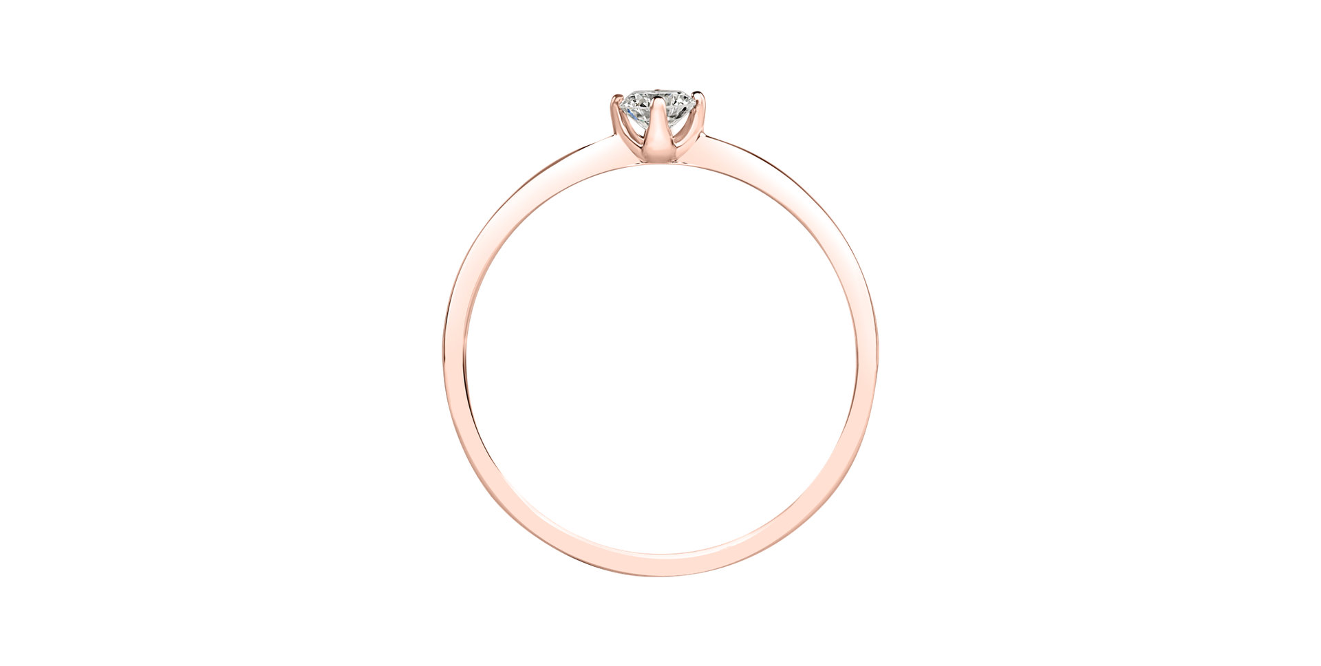 Prsten s diamantem Made with Love