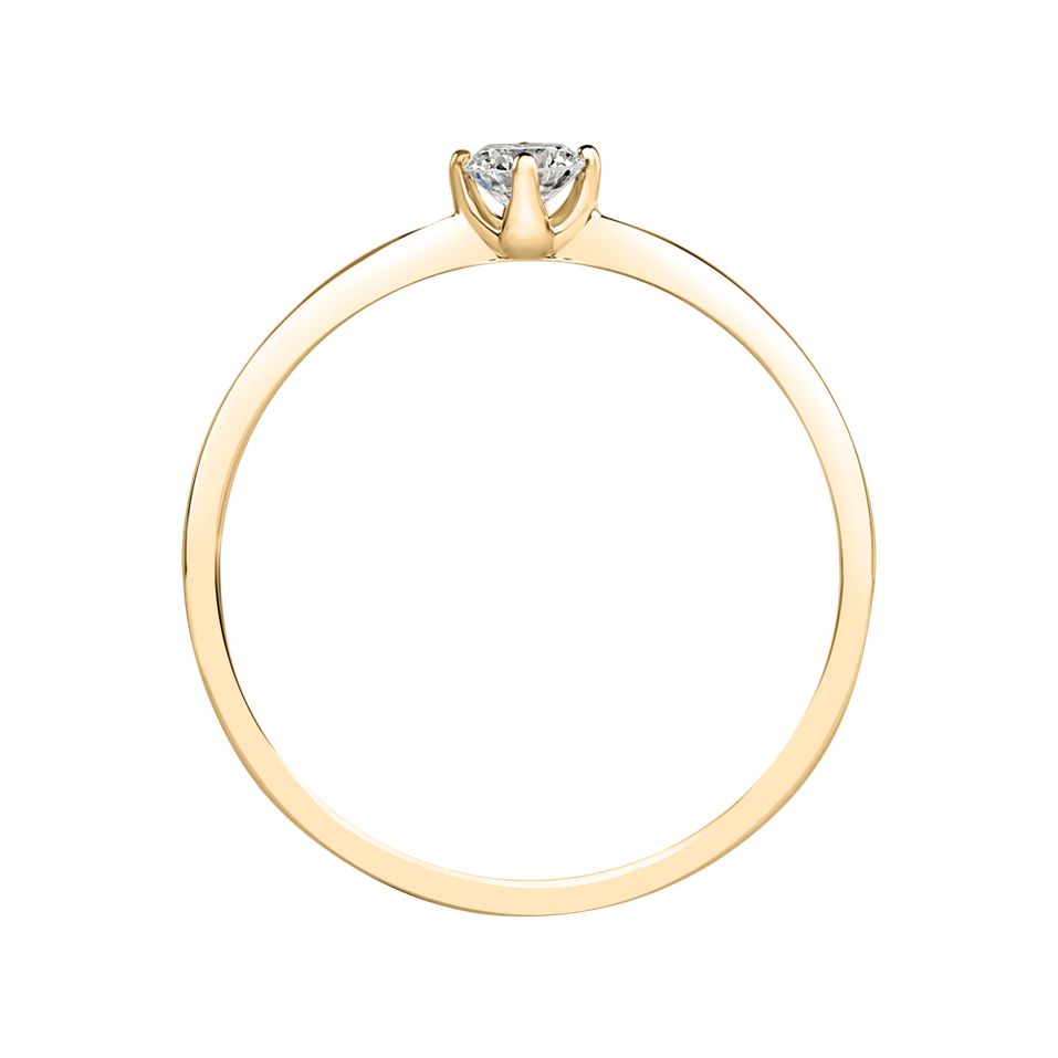 Prsten s diamantem Made with Love