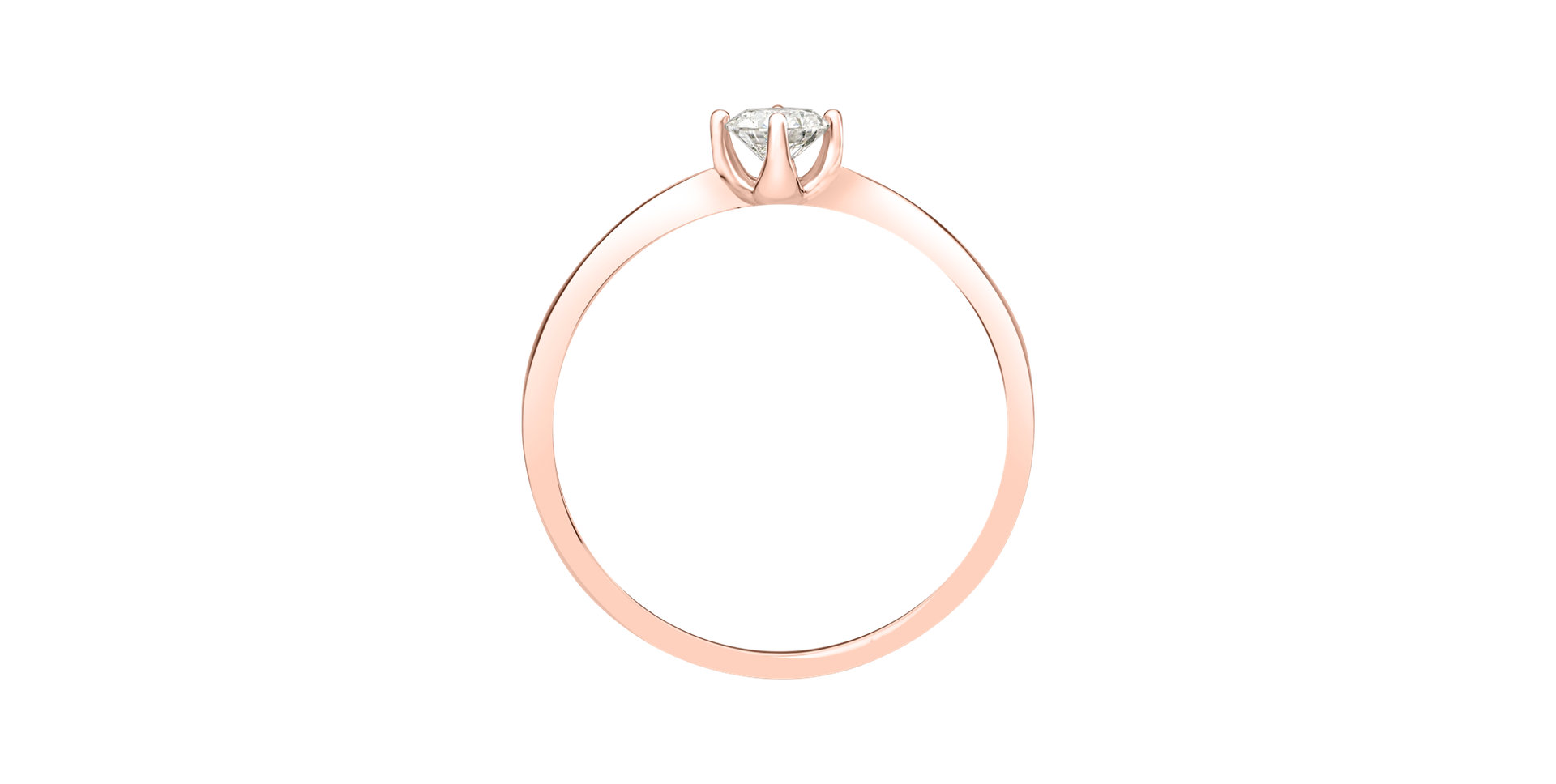 Prsten s diamantem Made with Love