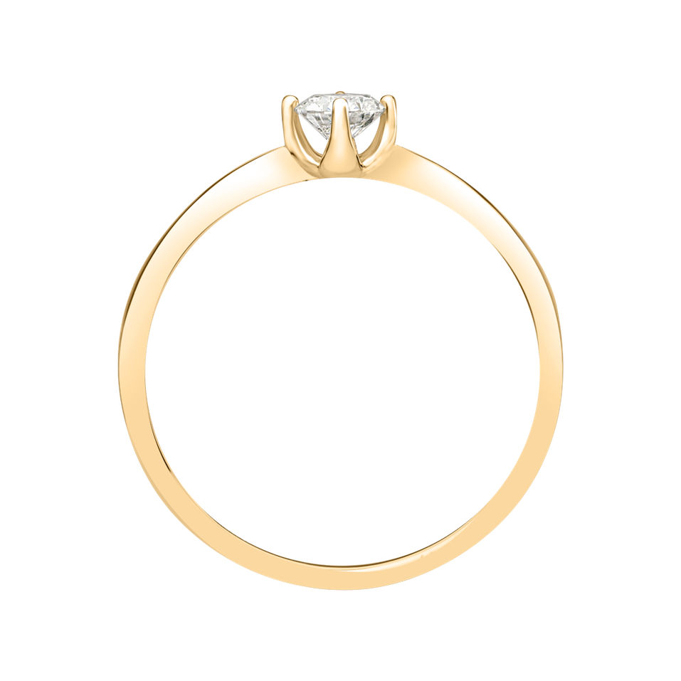 Prsten s diamantem Made with Love