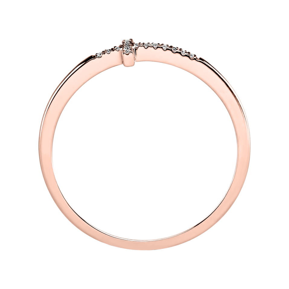 Prsten s diamanty Cross