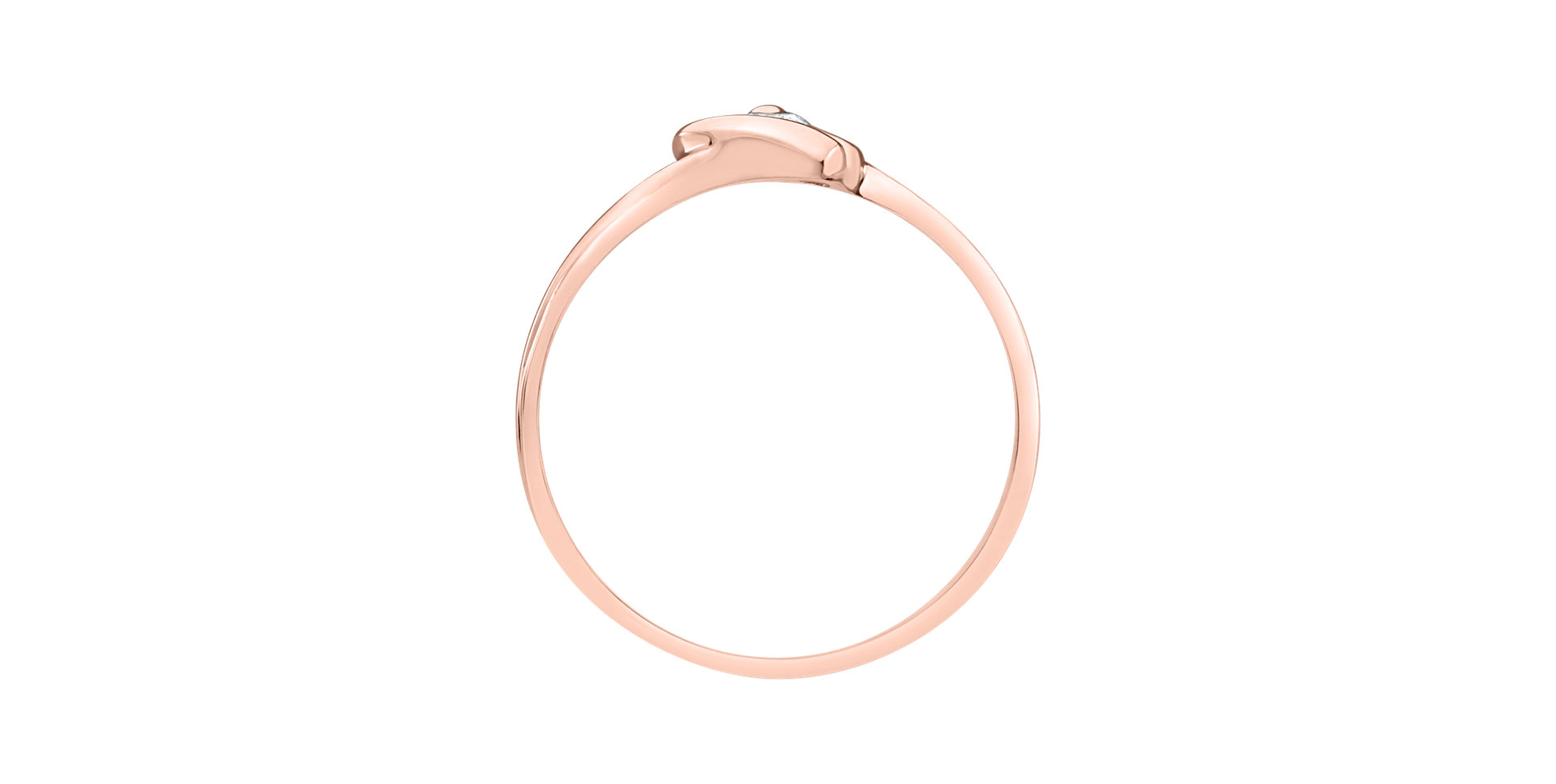 Prsten s diamantem Love Message