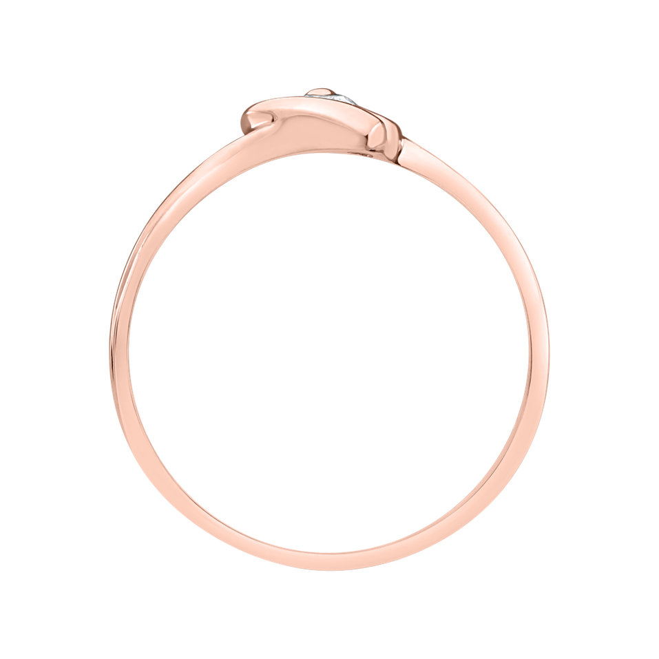 Prsten s diamantem Love Message