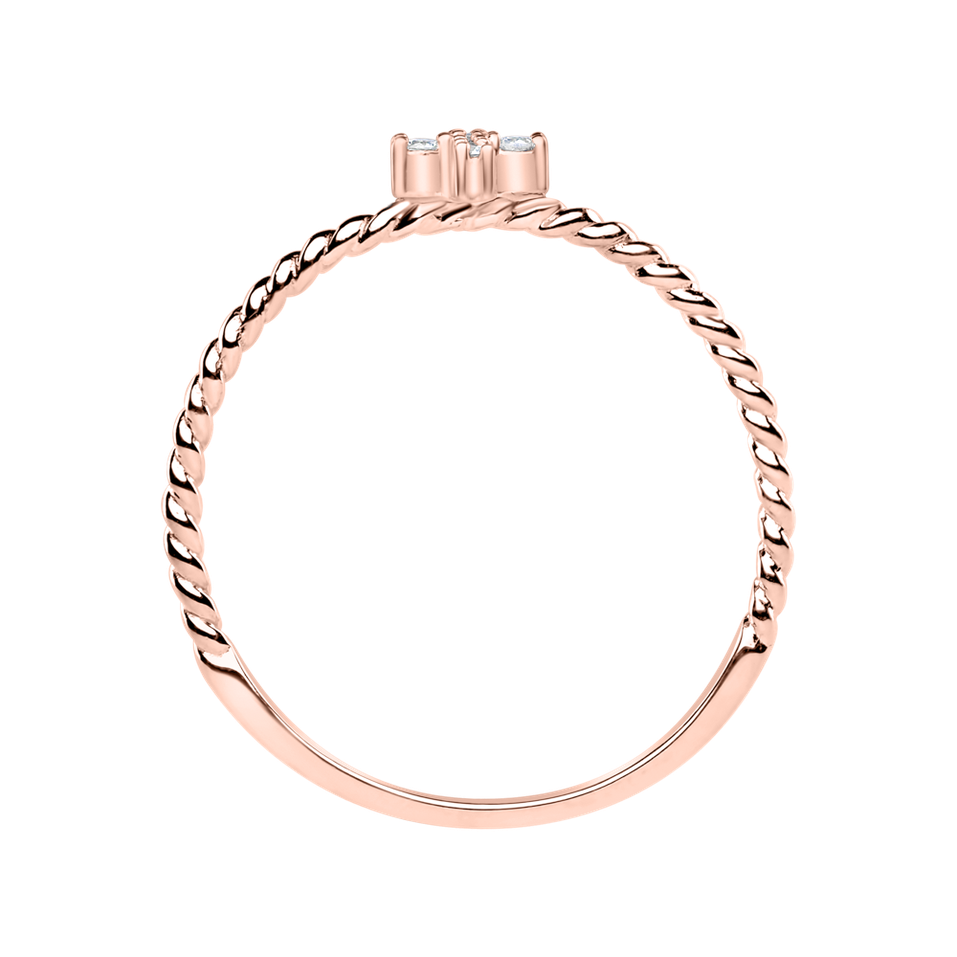 Prsten s diamanty Cross