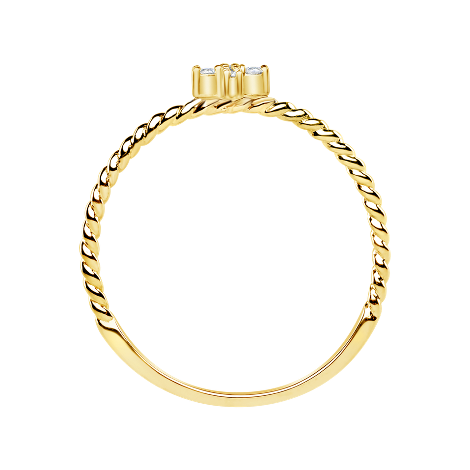 Prsten s diamanty Cross