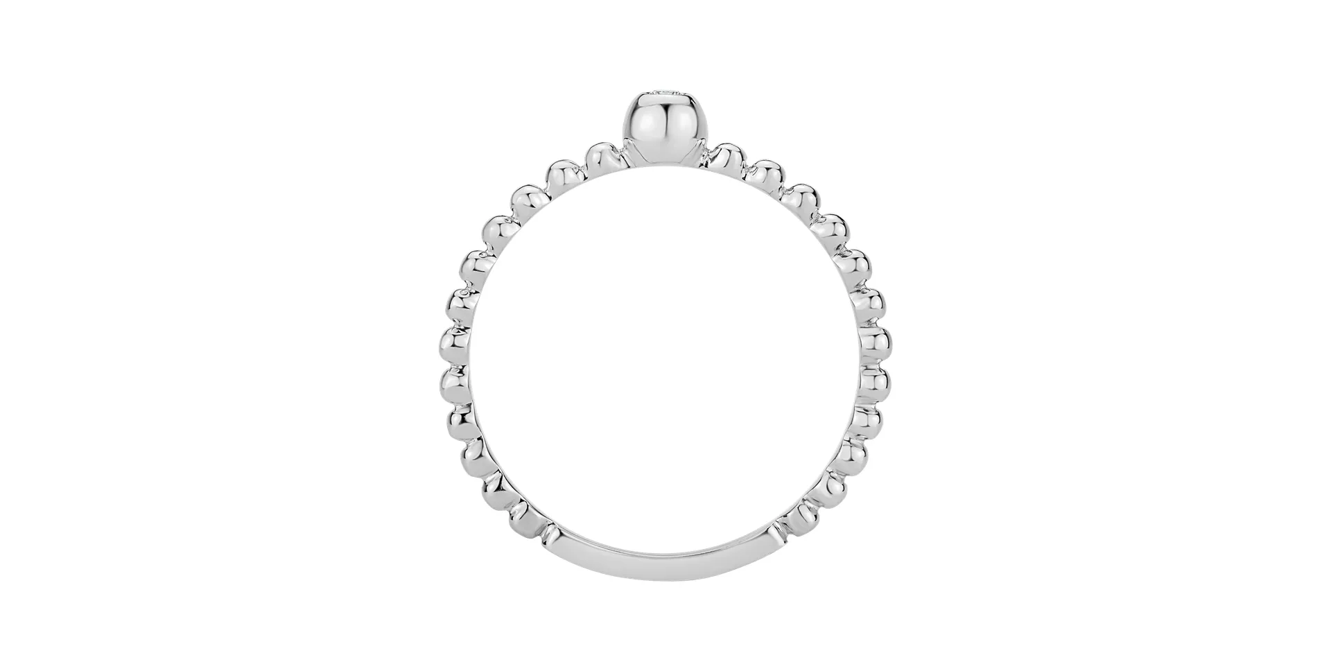 Prsten s diamantem Bubble Kiss