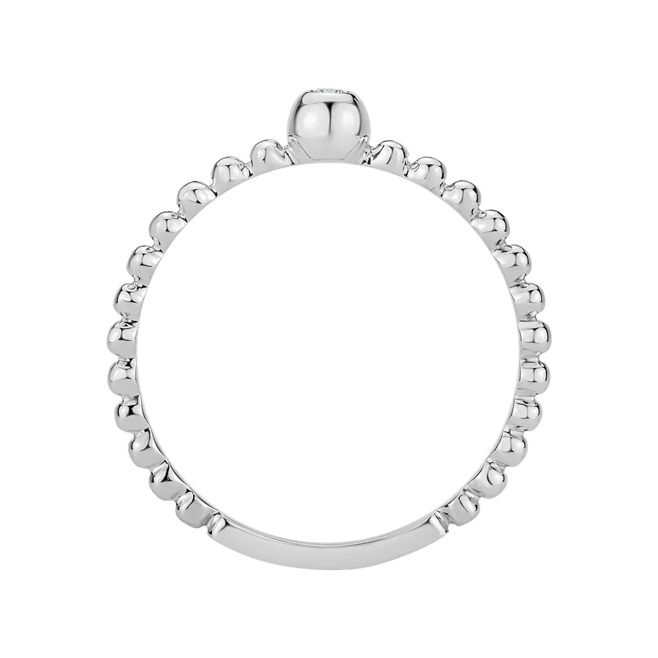 Prsten s diamantem Bubble Kiss