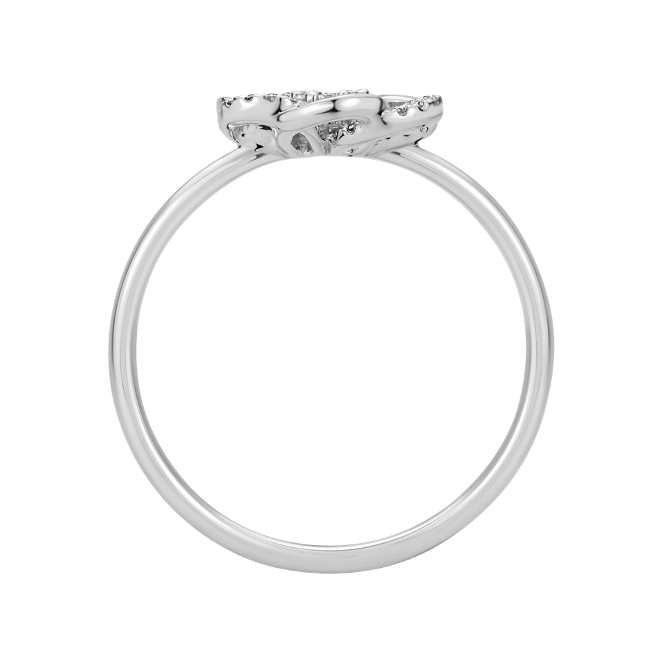 Prsten s diamanty Flower