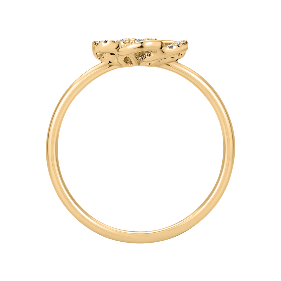 Prsten s diamanty Flower