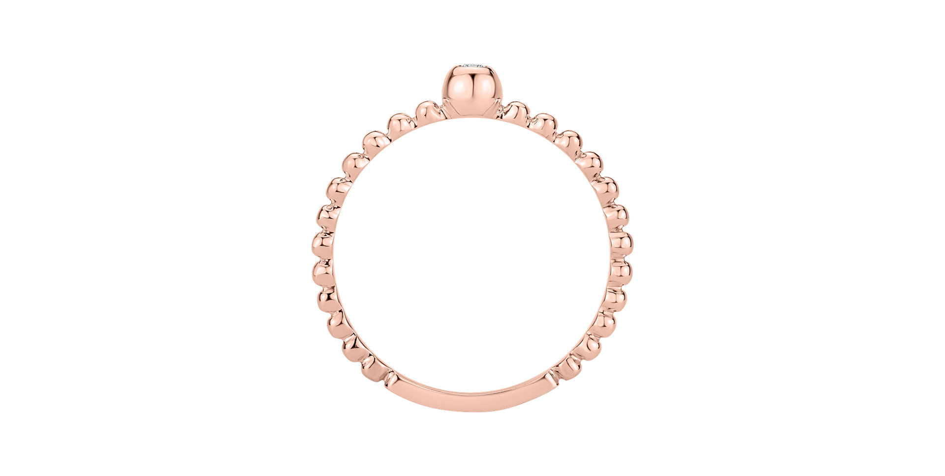 Prsten s diamantem Bubble Kiss