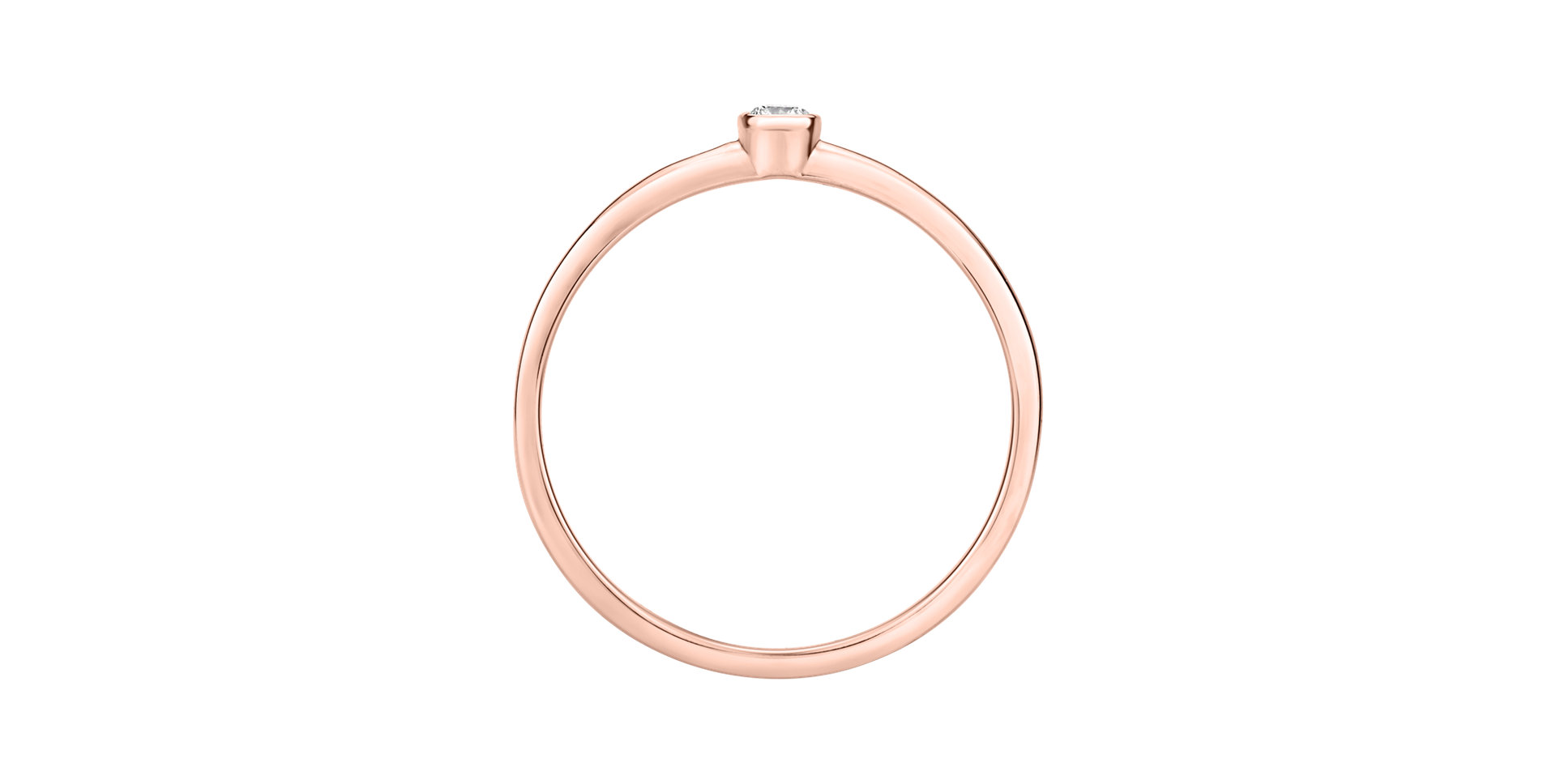 Prsten s diamantem Seductive Glow