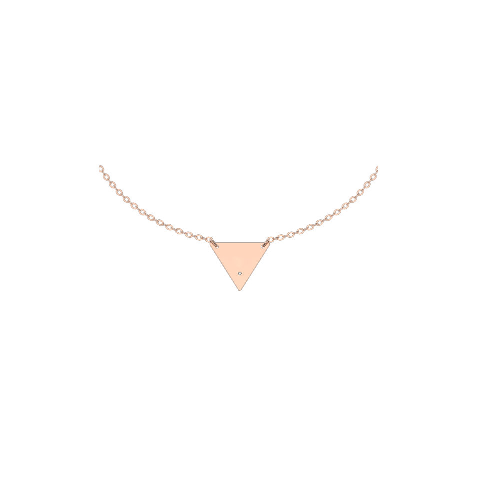 Náramek s diamantem Triangle Love