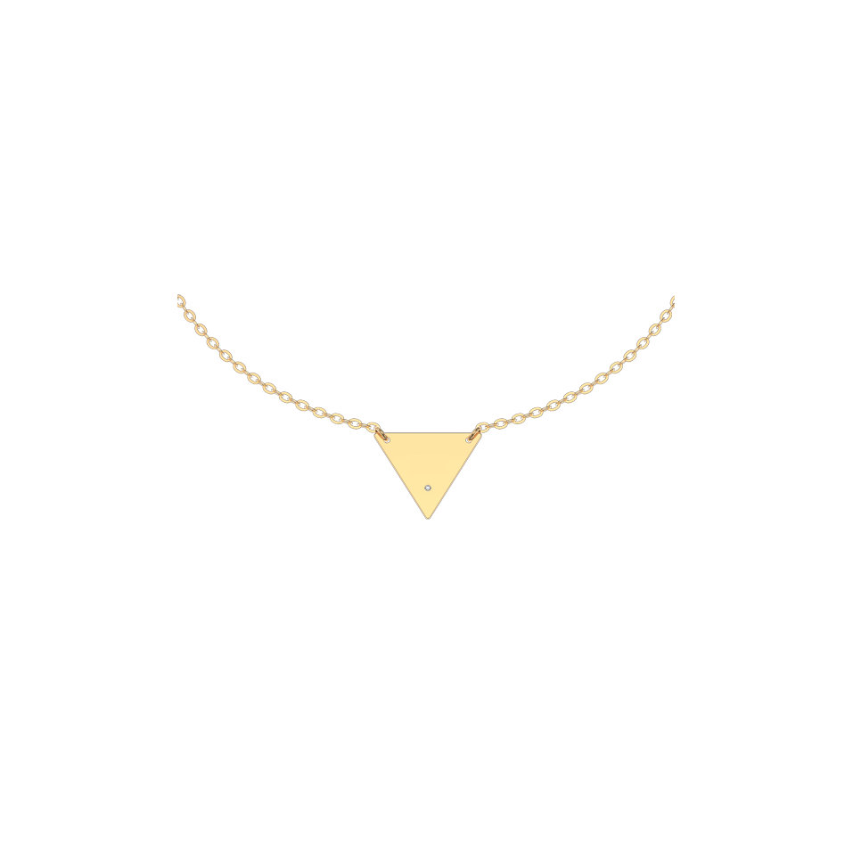 Náramek s diamantem Triangle Love