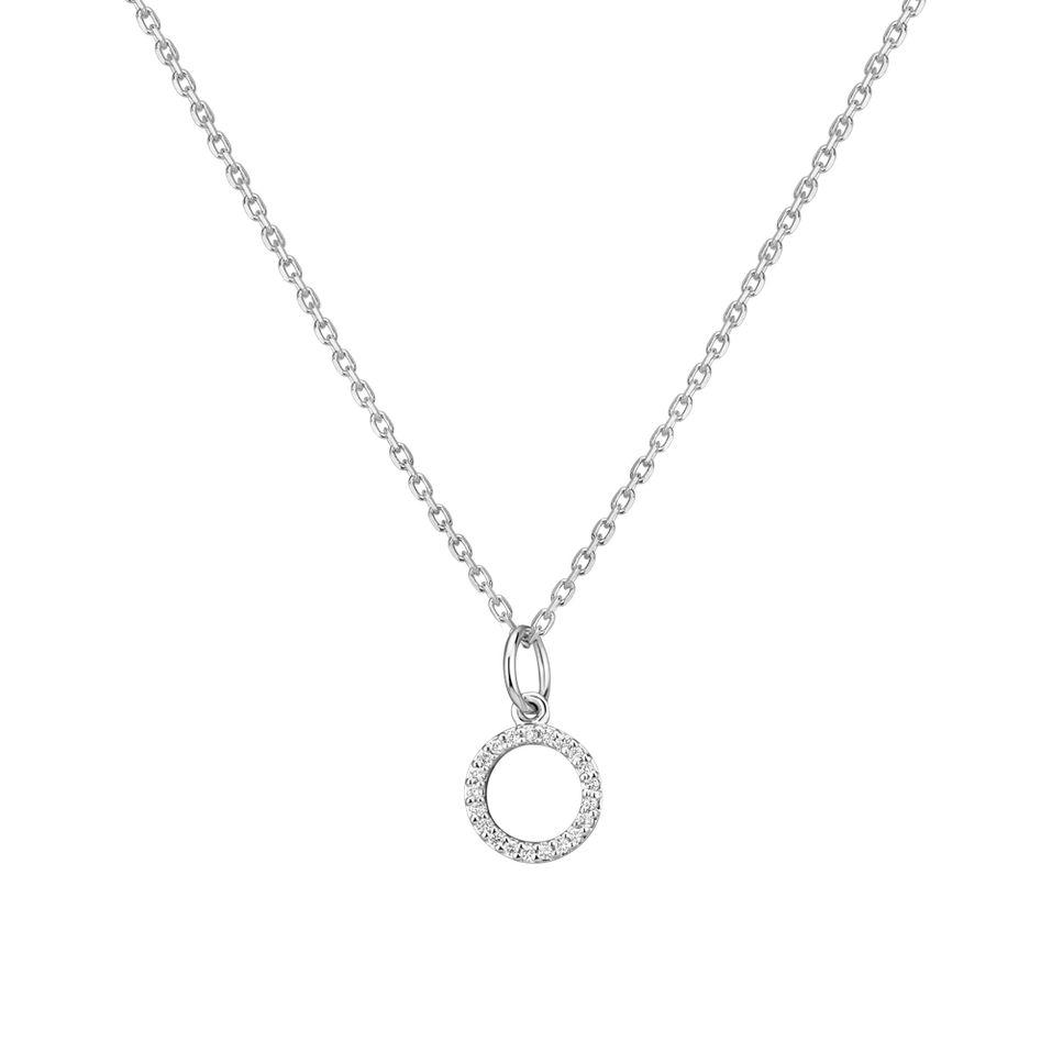 Přívěsek s diamanty Line Glitter  O