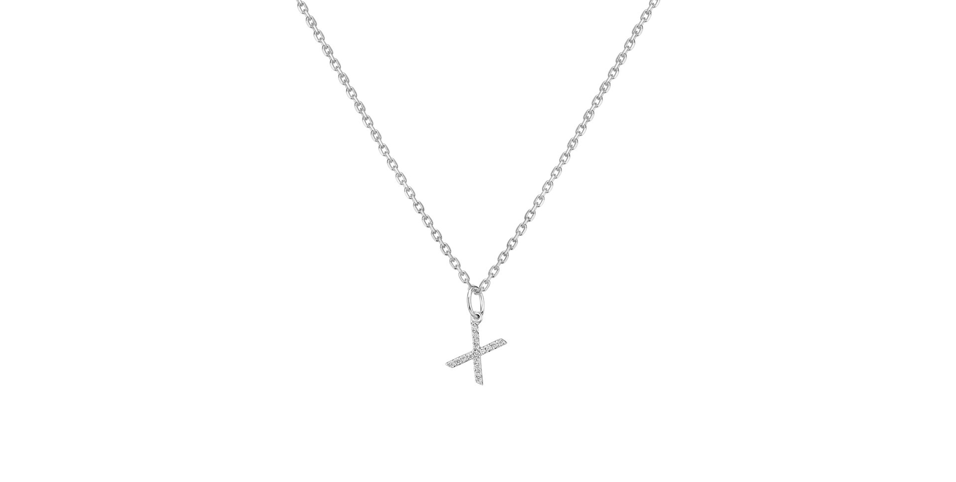 Přívěsek s diamanty Line Glitter X