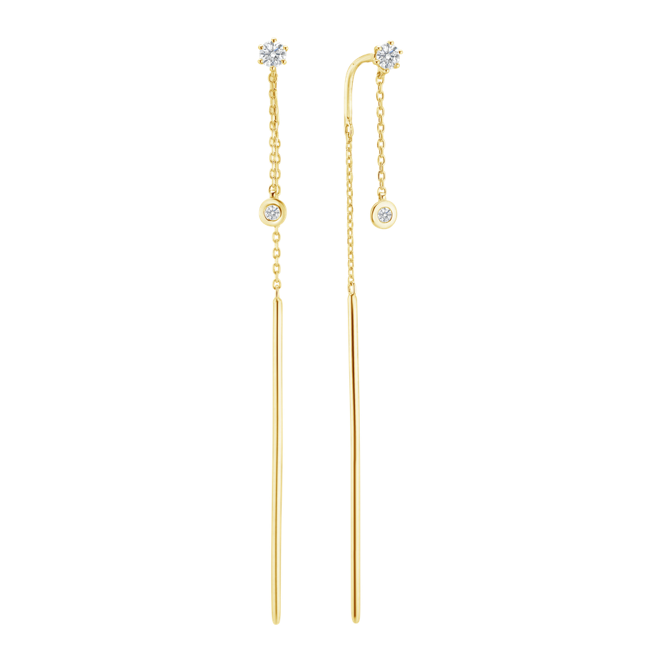 Náušnice s diamanty Simplicity