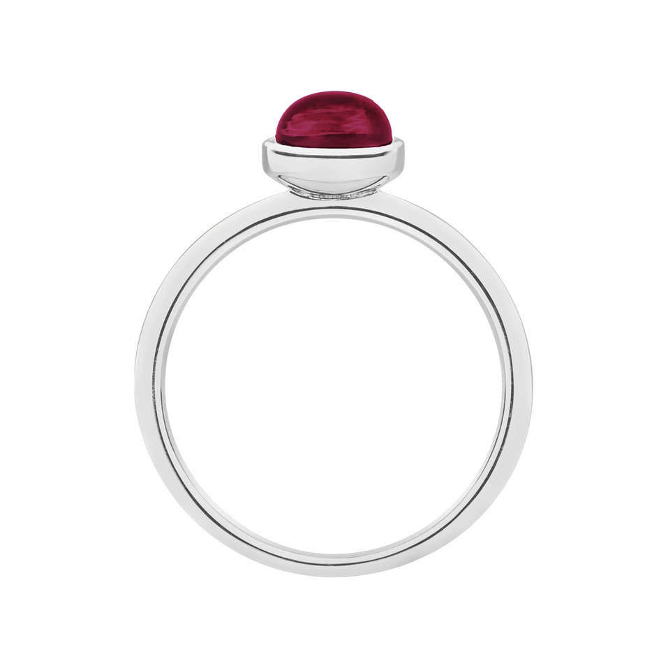 Prsten s růžovým granátem Bonbon