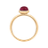 Prsten s růžovým granátem Bonbon3