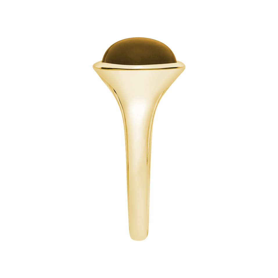 Prsten s cognac quartzem Bonbon