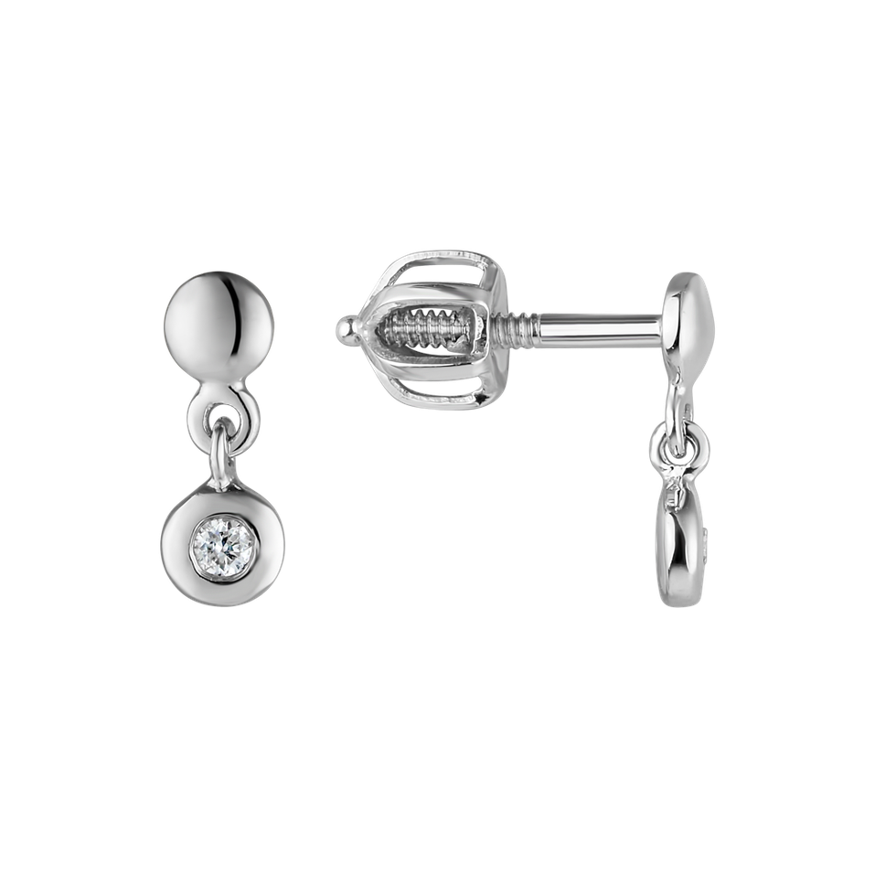 Náušnice s diamantem Amazing Heaven