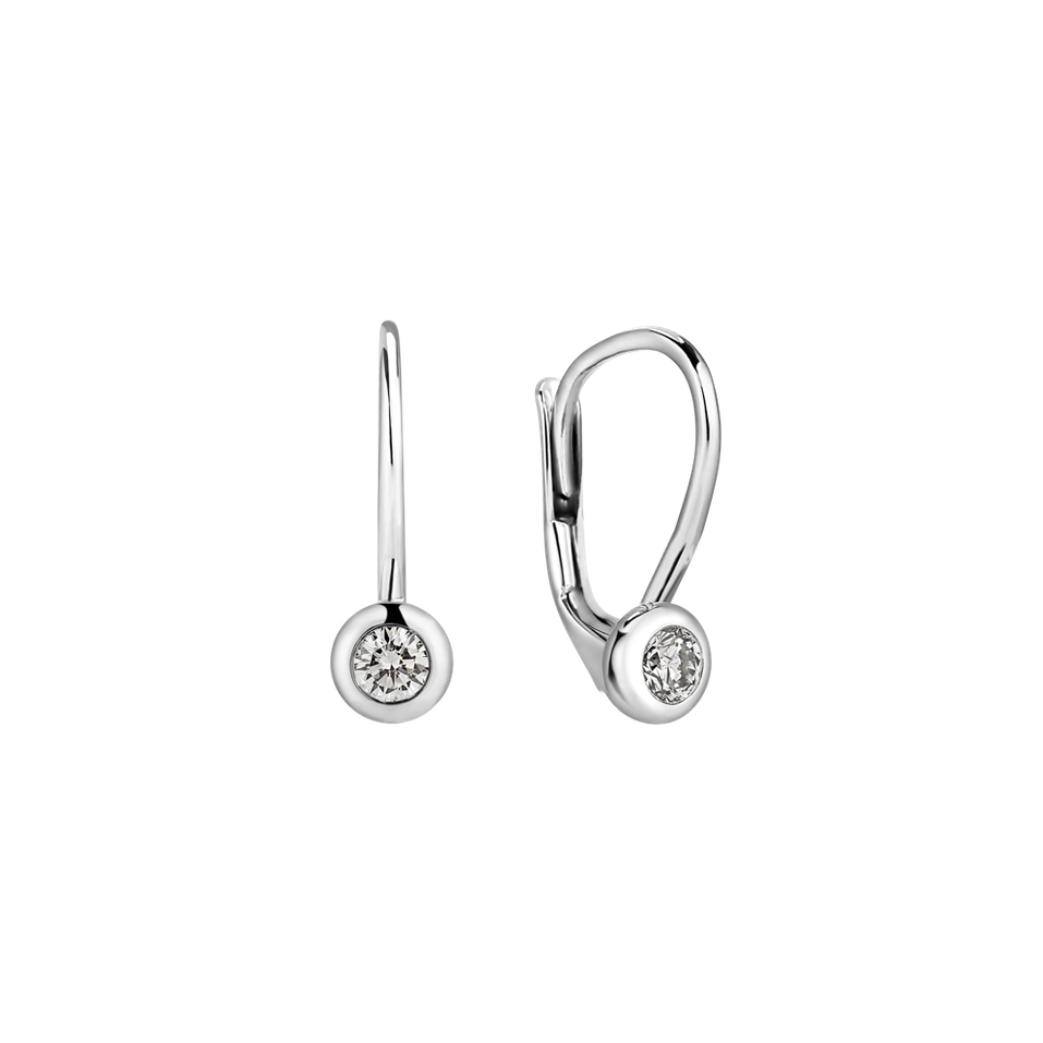 Náušnice s diamantem Sparkling Dots