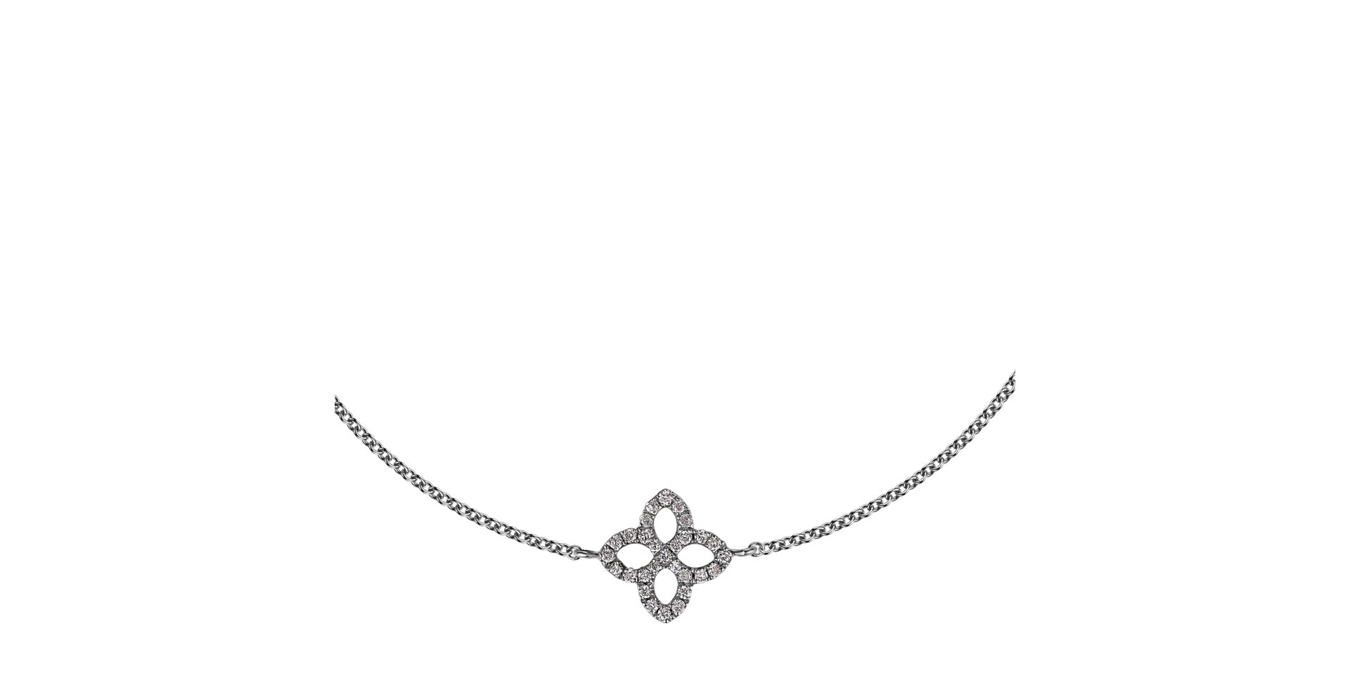 Náramek s diamanty Glamorous Petals