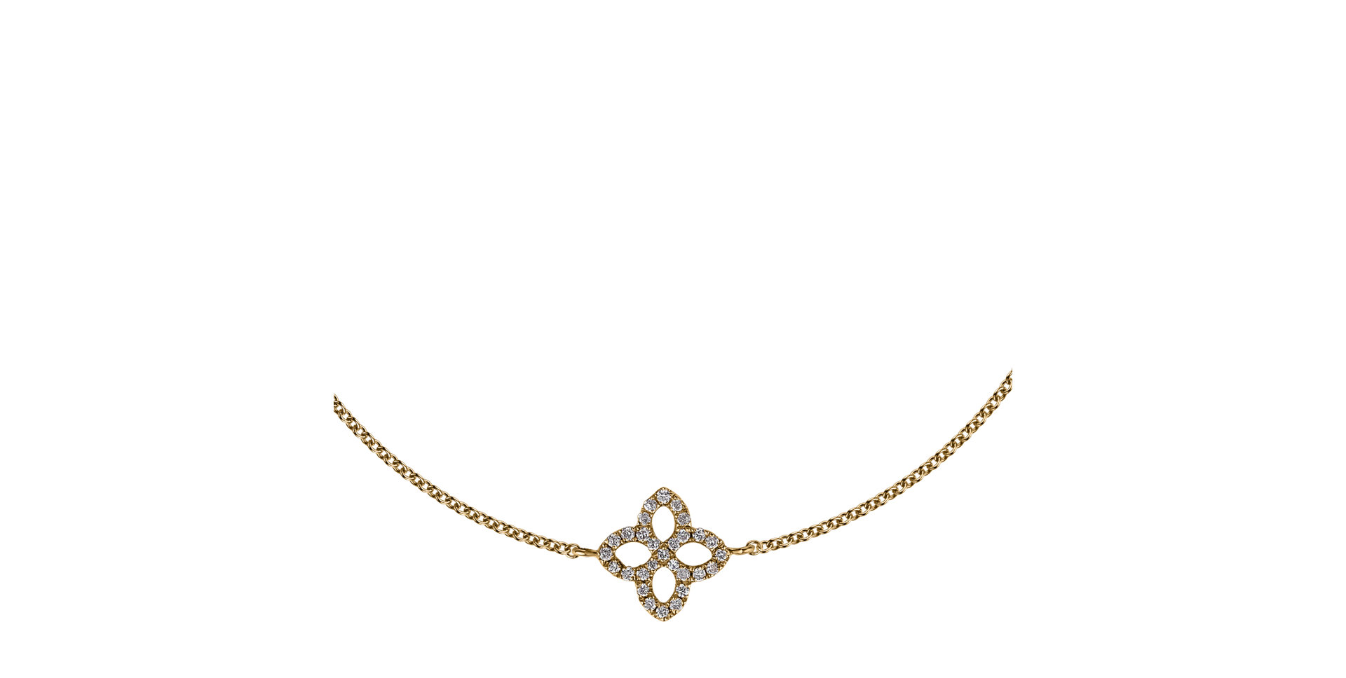 Náramek s diamanty Glamorous Petals