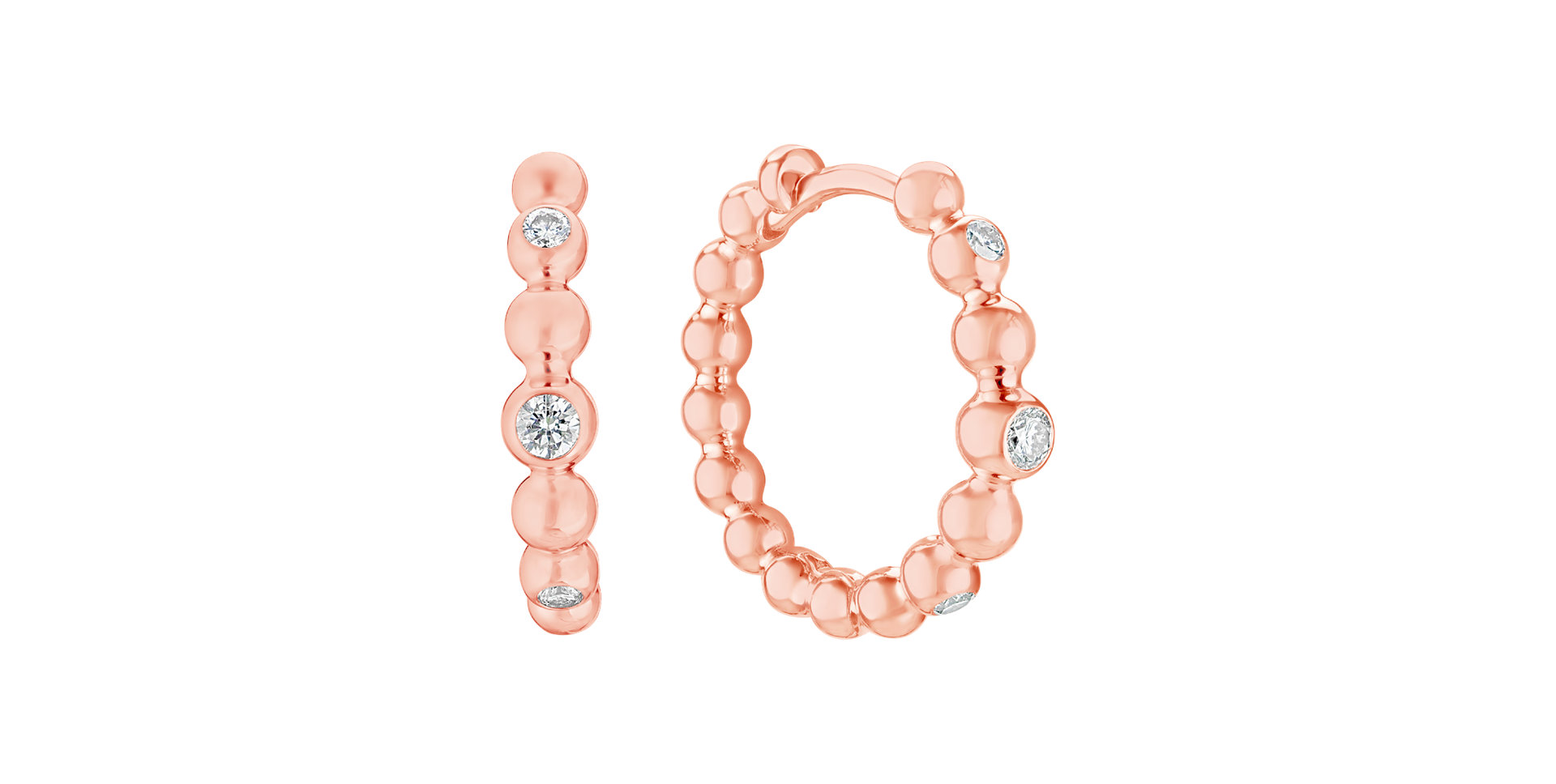 Náušnice s diamanty Shiny Dots