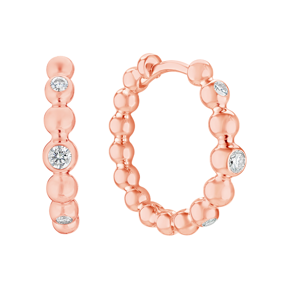 Náušnice s diamanty Shiny Dots