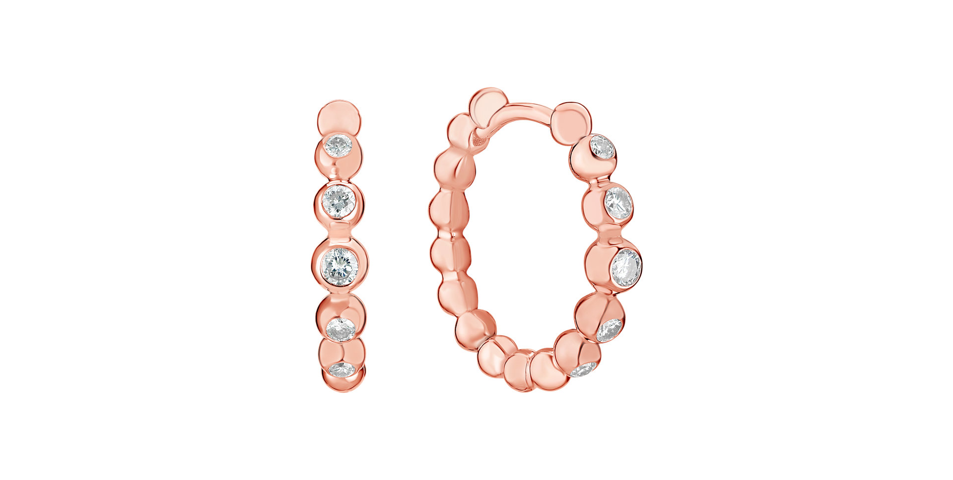 Náušnice s diamanty Shiny Dots