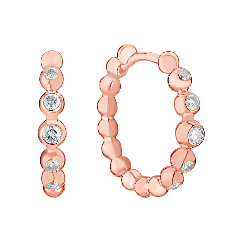 Náušnice s diamanty Shiny Dots