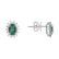 Náušnice s diamanty a smaragdem Princess3