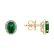Náušnice s diamanty a smaragdem Princess3