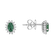 Náušnice s diamanty a smaragdem Princess3