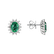 Náušnice s diamanty a smaragdem Princess3