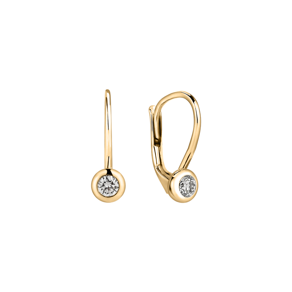 Náušnice s diamantem Sparkling Dots