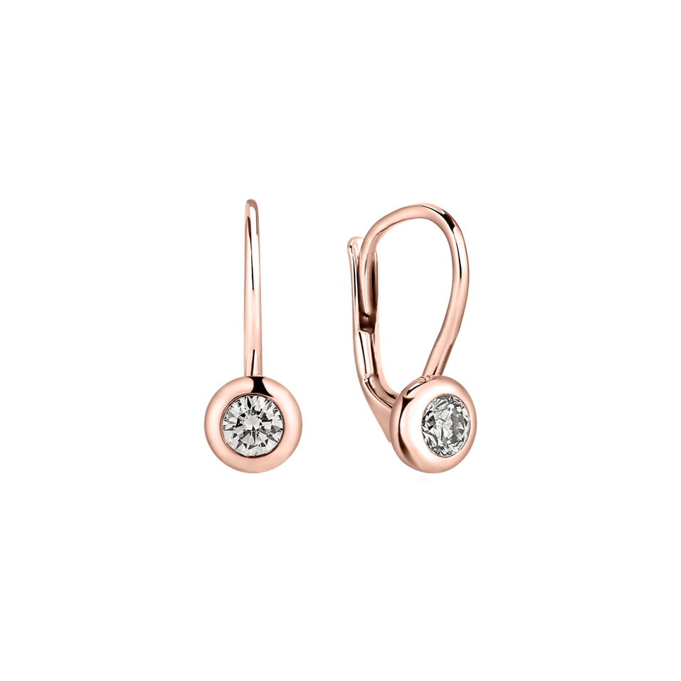 Náušnice s diamantem Sparkling Dots