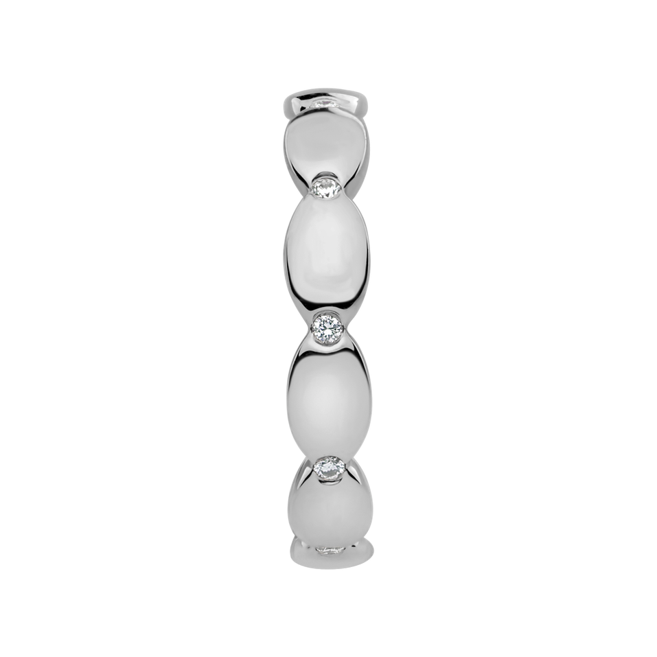 Prsten s diamanty Princess Crown