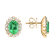Náušnice s diamanty a smaragdem Princess3