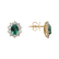 Náušnice s diamanty a smaragdem Princess3