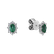 Náušnice s diamanty a smaragdem Princess3