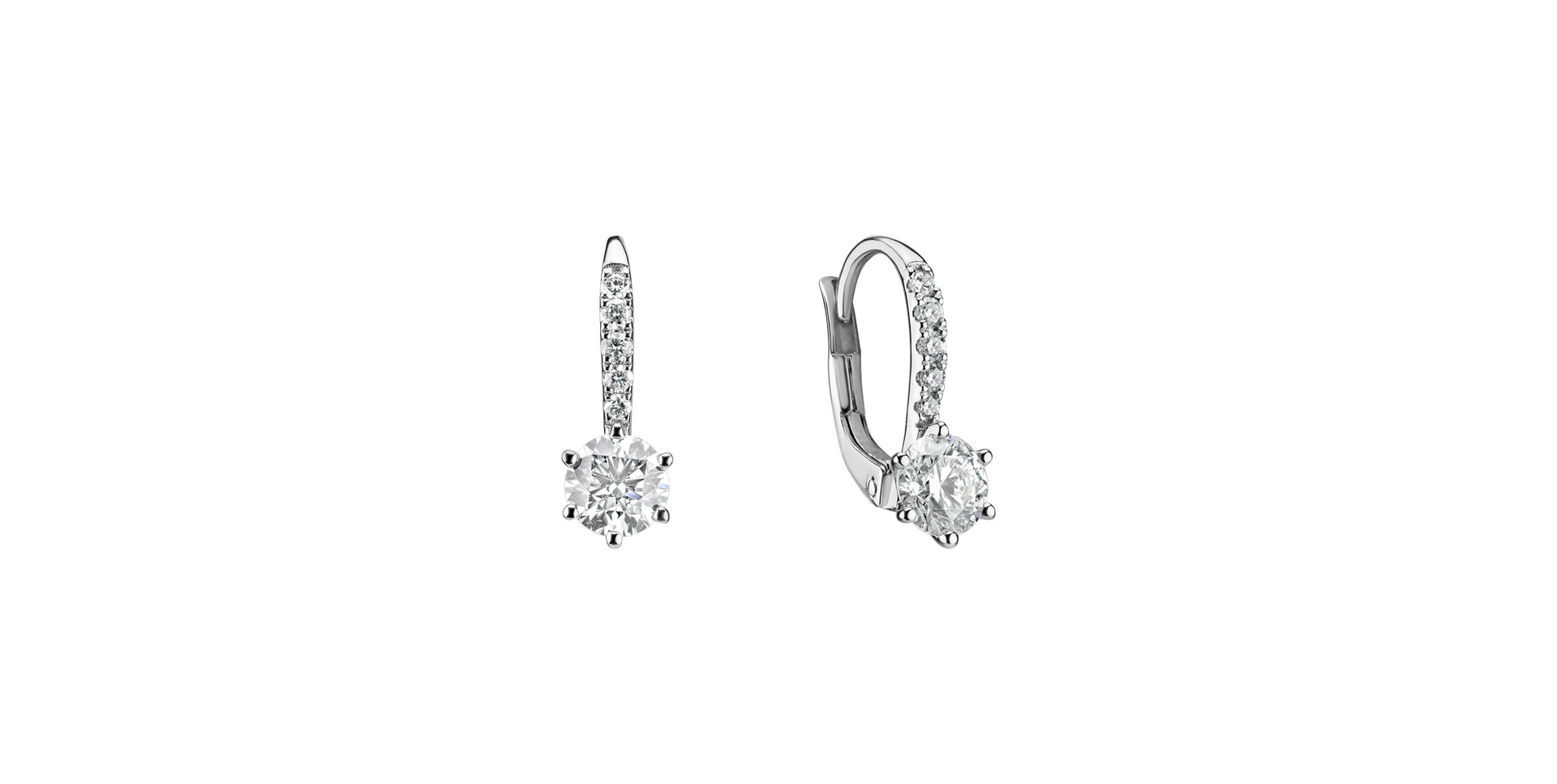 Náušnice s diamanty Sparkless