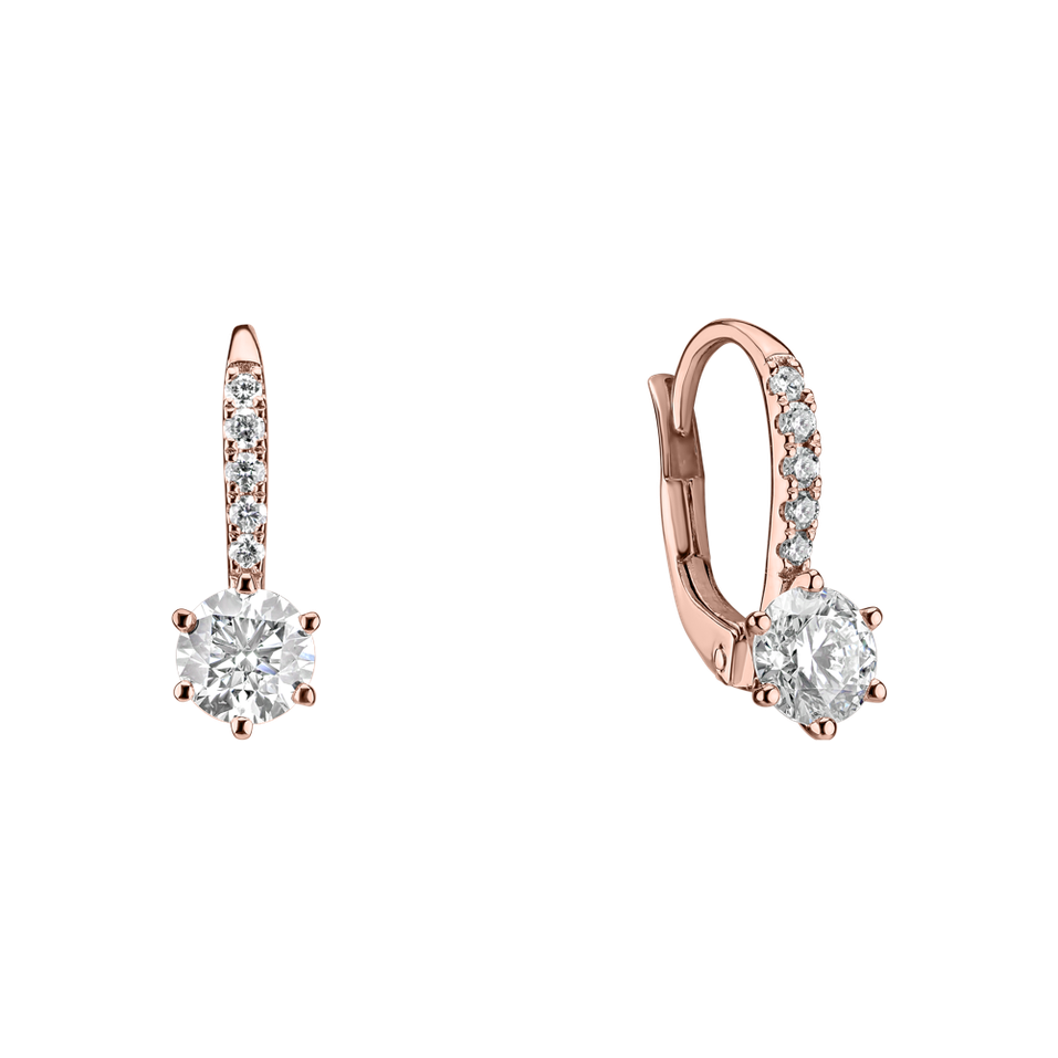 Náušnice s diamanty Sparkless