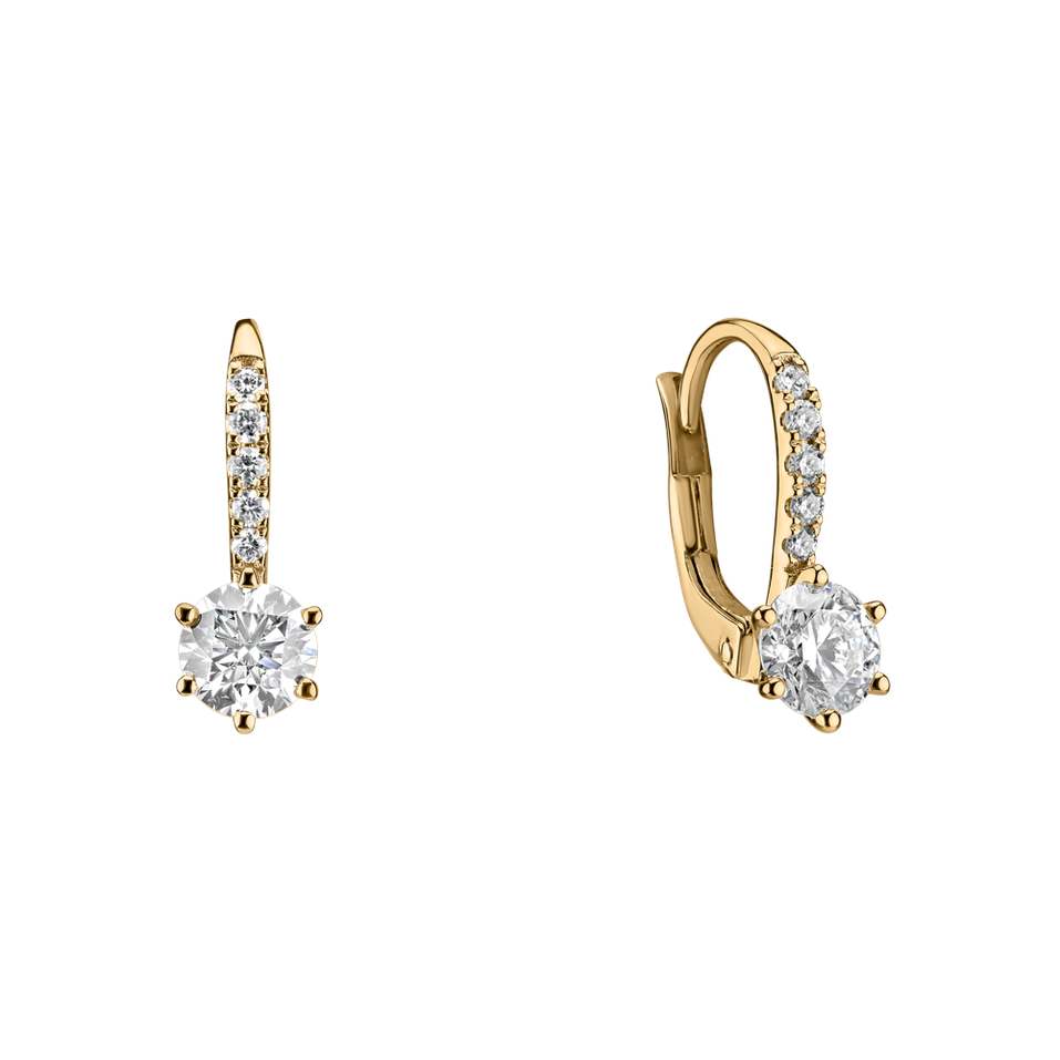 Náušnice s diamanty Sparkless